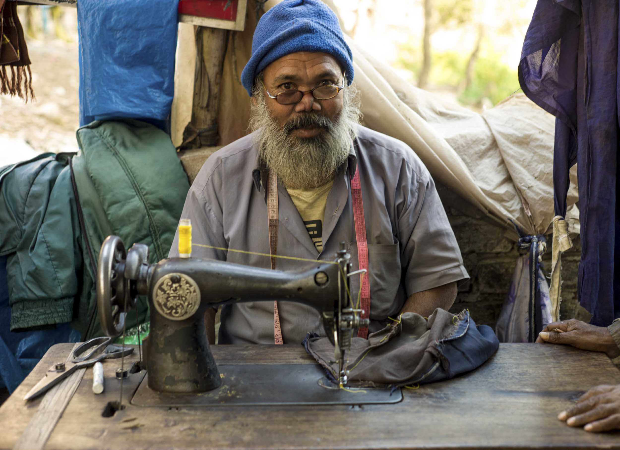 A tailor in Savar, 2012