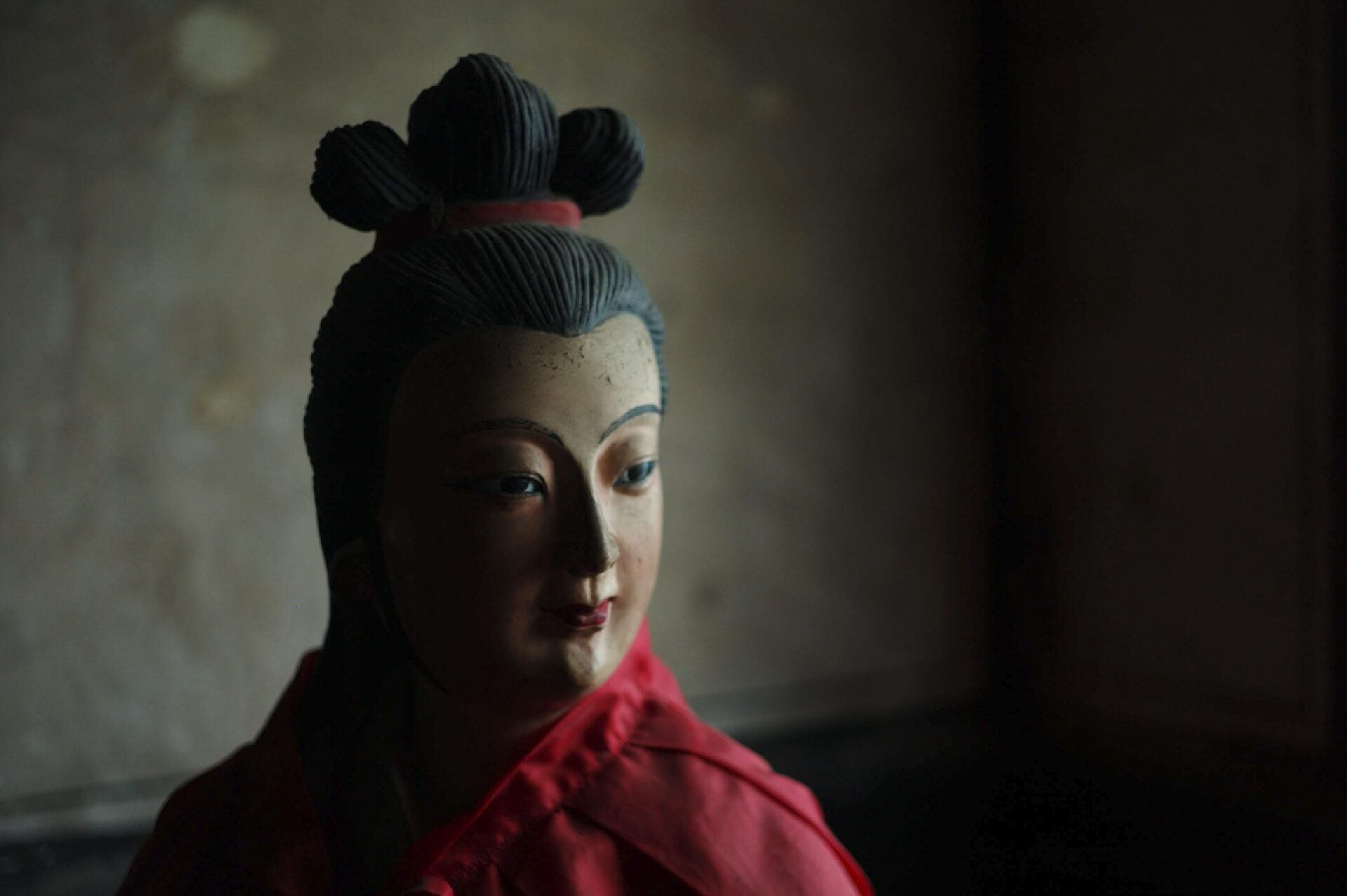 A statue of Confucius in Pingyao’s Confucian temple, 2011