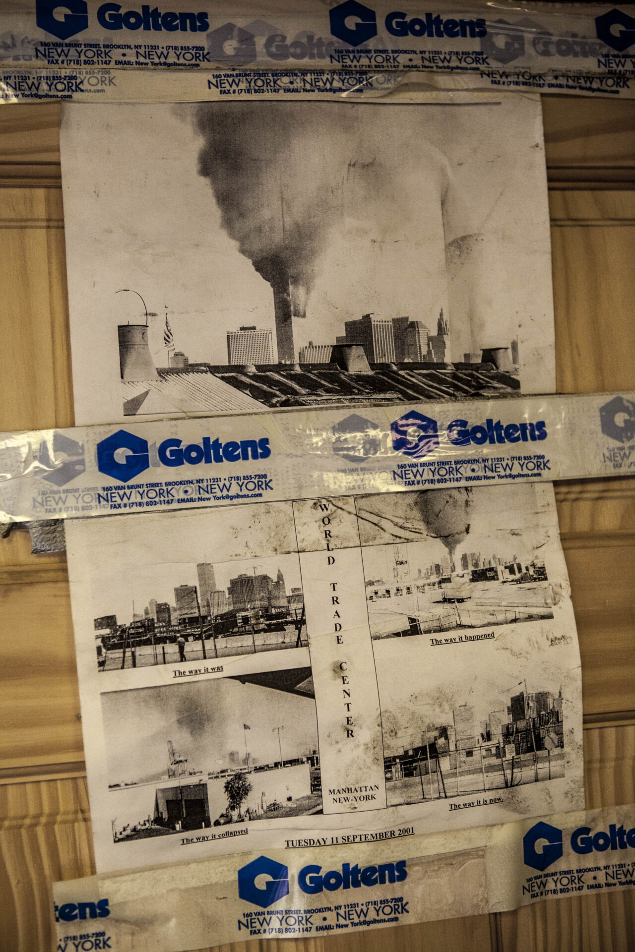 The view from the building's roof on 9/11/2001