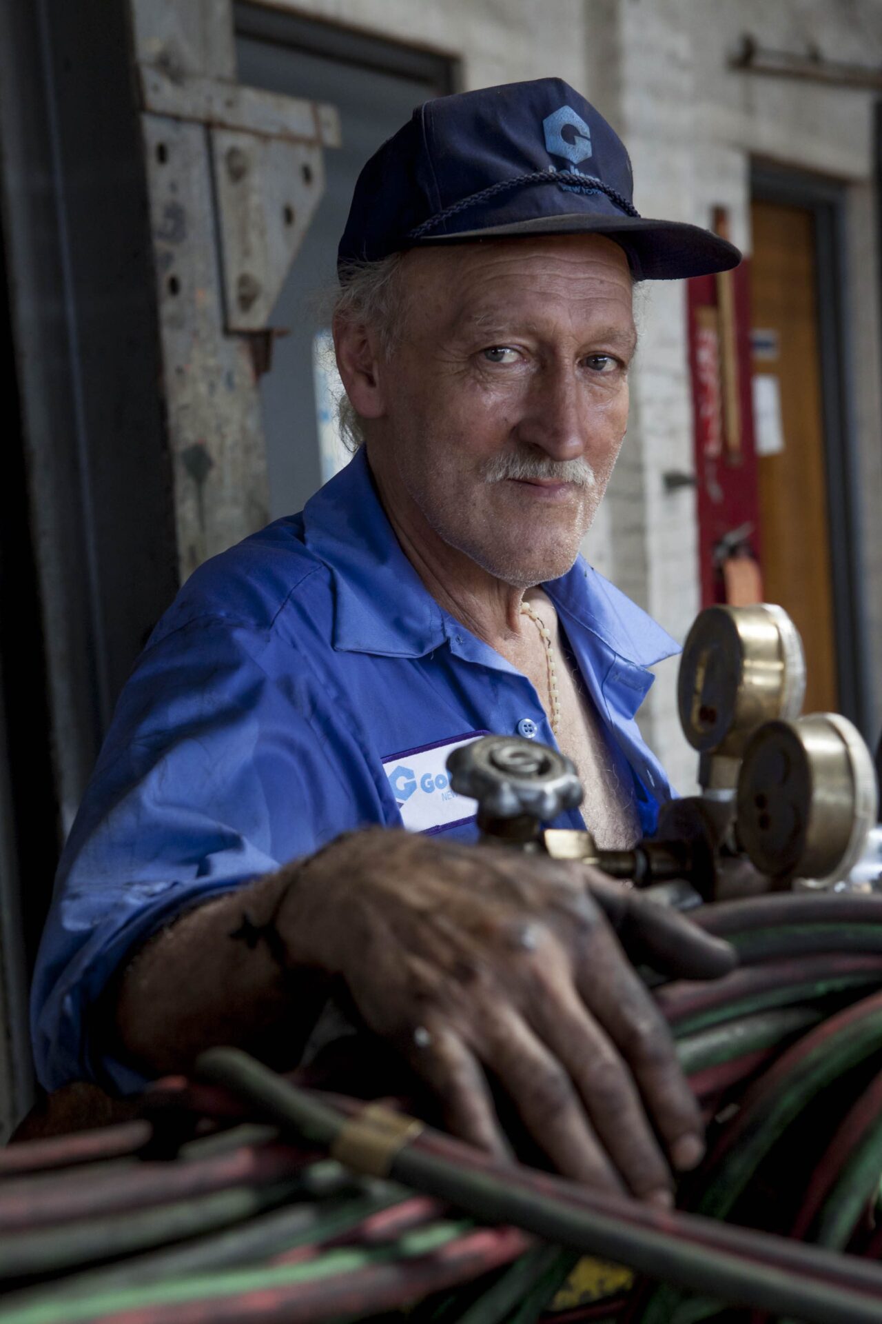 Dominic Rama, one of the Goltens’ longtime employees, deconstructing his former workplace