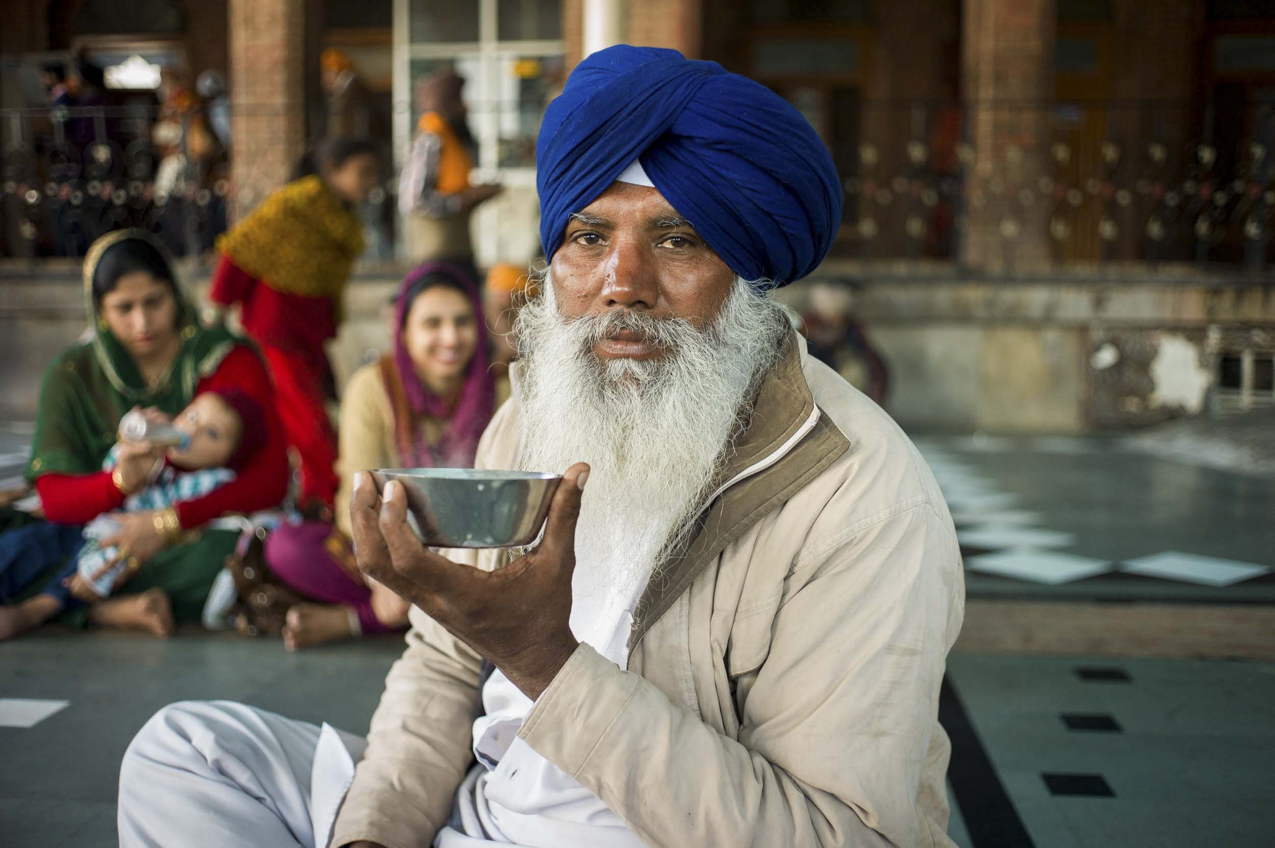 50,000 free meals are served daily at the Golden Temple’s volunteer-run kitchen, Amritsar, 2012